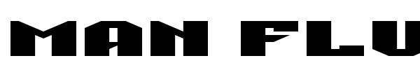 Man Flu font preview